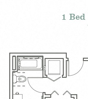 Portera at the Grove_Wilsonville OR_Floor Plan A4_One Bedroom One Bathroom Portera at the Grove_Wilsonville OR_Floor Plan A4_One Bedroom One Bathroom
